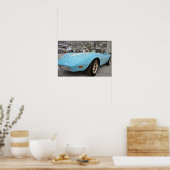 Baby Blue Corvette Poster (Küche)