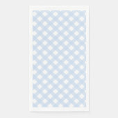 Baby Blue Country Style Gingham Pattern Serviette (Vorderseite)