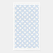 Baby Blue Country Style Gingham Pattern