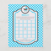 Baby Blue Cradle Baby Dusche Bingo Spiel Flyer (Vorne)