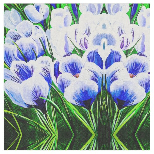 Baby Blue Crocus Stoff (Nahaufnahme)