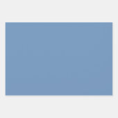 Baby Blue Damask marokkanisches Muster Geschenkpapier Set (Vorderseite 3)