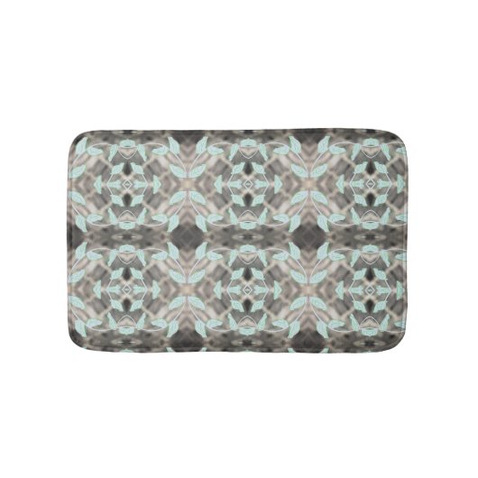 Baby Blue Designer Mat Pick your Size Badematte (Vorderseite)