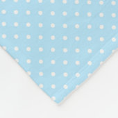 Baby Blue Dinosaurier Zickzack Personalisiert Fleecedecke (Ecke)