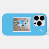 Baby Blue Dog Lover 1 Foto Single Initial Case-Mate iPhone Hülle (Rückseite (Horizontal))