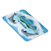 Baby Blue Dolphin Magnet (Rechte Seite)