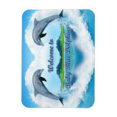 Baby Blue Dolphin Magnet (Vertikal)