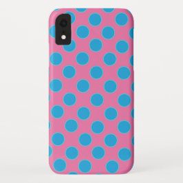 Baby Blue Dots auf rosa Hintergrund Case-Mate iPhone Hülle