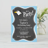 Baby Blue Eagle Einladung (Stehend Vorderseite)