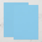 Baby Blue Einladung (Vorne/Hinten)