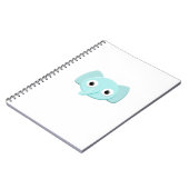 Baby Blue Elephant Zeichnend Notizblock (Linke Seite)