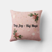 Baby & Blue-Eyed Pup Christmas Pillow Kissen (Rückseite)