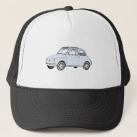 Baby Blue Fiat 500 Topolino Stift Zeichnend