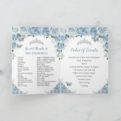 Baby Blue Floral Quinceanera Princess Butterflies Programm (Innenseite)