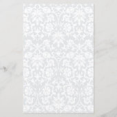 Baby Blue Floral Swirl - Menü (Rückseite)