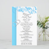 Baby Blue Floral Swirl - Programm (Stehend Vorderseite)
