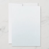 Baby Blue Floral Watercolor Rose Quinceanera Einladung (Rückseite)