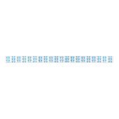 Baby Blue Footprints Satin Ribbon Satinband (Vorderseite)