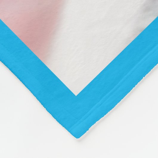 Baby Blue Foto Fleecedecke (Ecke)