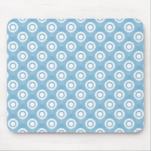 Baby Blue Funky Blume Mousepad