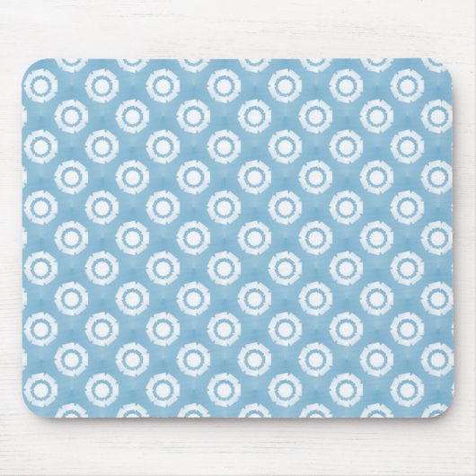 Baby Blue Funky Blume Mousepad (Vorne)