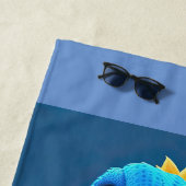 Baby Blue Gator Strandtuch (Beispiel)