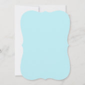Baby Blue Geburtstagsfeier Einladung (Rückseite)