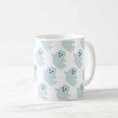 Baby Blue Ghost Halloween Spooky Niedlich Kaffeetasse (VorderseiteRechts)