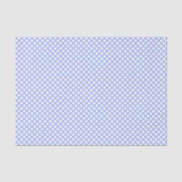 Baby Blue Gingham Pattern Seidenpapier