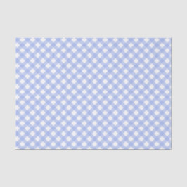 Baby Blue Gingham Pattern Seidenpapier