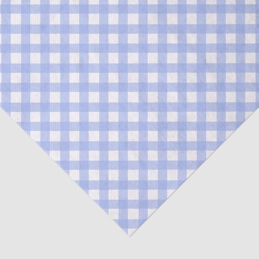 Baby Blue Gingham Pattern Seidenpapier (Ausschnitt)