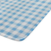 Baby Blue Gingham Schneidebrett (Ecke)
