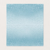 Baby Blue Glitzer | Faltkarten (Innenseite Aufgefaltet)