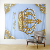 Baby Blue Gold Prince Extra große Baby-Background Wandteppich (Beispiel (Horizontal))