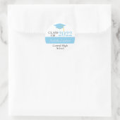 Baby Blue Graduation Party Gunst Sticker (Tasche)