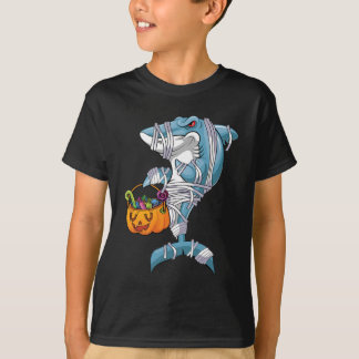 Baby Blue Halloween Shark Boo Boo Boo Funny Family T-Shirt
