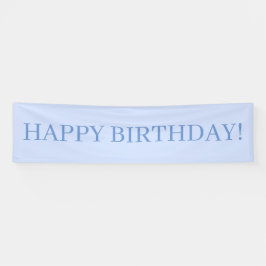 Baby Blue Happy Birthday Banner