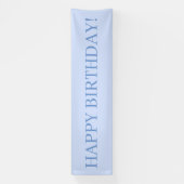 Baby Blue Happy Birthday Banner (Vertikal)