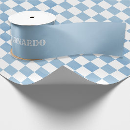 Baby Blue Happy Birthday For Boy  Satinband