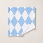 Baby Blue Harlequin Badhandtuch Set (Waschlappen)