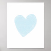 Baby Blue Heart Poster (Vorne)