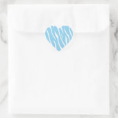 Baby Blue Heart Runder Aufkleber (Tasche)