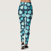 Baby Blue Hearts Leggings (Rückseite)