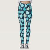 Baby Blue Hearts Leggings (Vorderseite)
