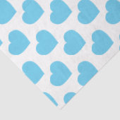 Baby Blue Hearts Modern Sweet Love Notes Fun Seidenpapier (Ausschnitt)