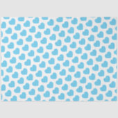 Baby Blue Hearts Modern Sweet Love Notes Fun Seidenpapier (Vorderseite)