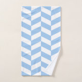 Baby Blue Herringbone Badhandtuch Set (Handtuch)