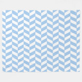 Baby Blue Herringbone Fleecedecke (Vorderseite (Horizontal))