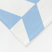 Baby Blue Herringbone Fleecedecke (Ecke)