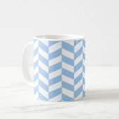 Baby Blue Herringbone Kaffeetasse (Vorderseite Links)